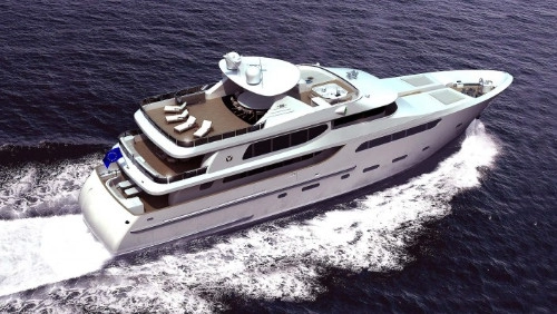 Luxury boat - Aerial Image